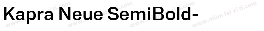 Kapra Neue SemiBold字体转换